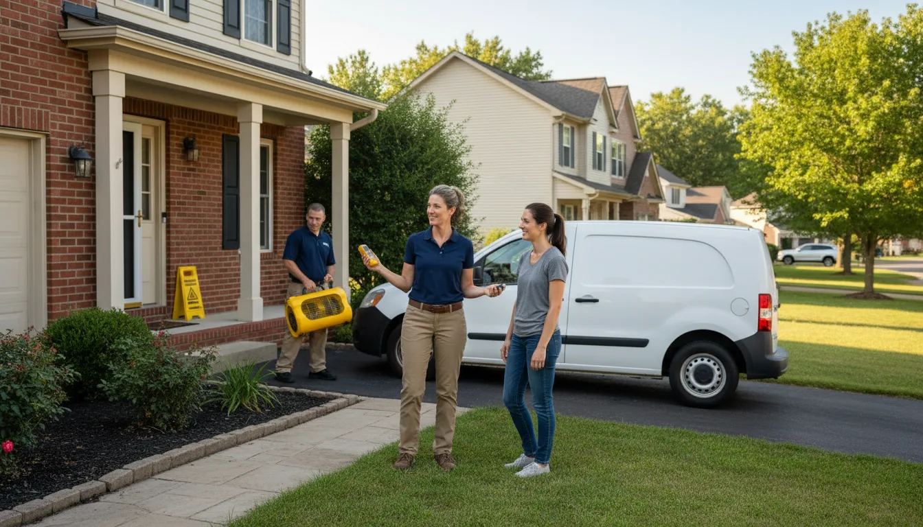 Water restoration image for Dehumidification And Cleanup Services in Redding, IA